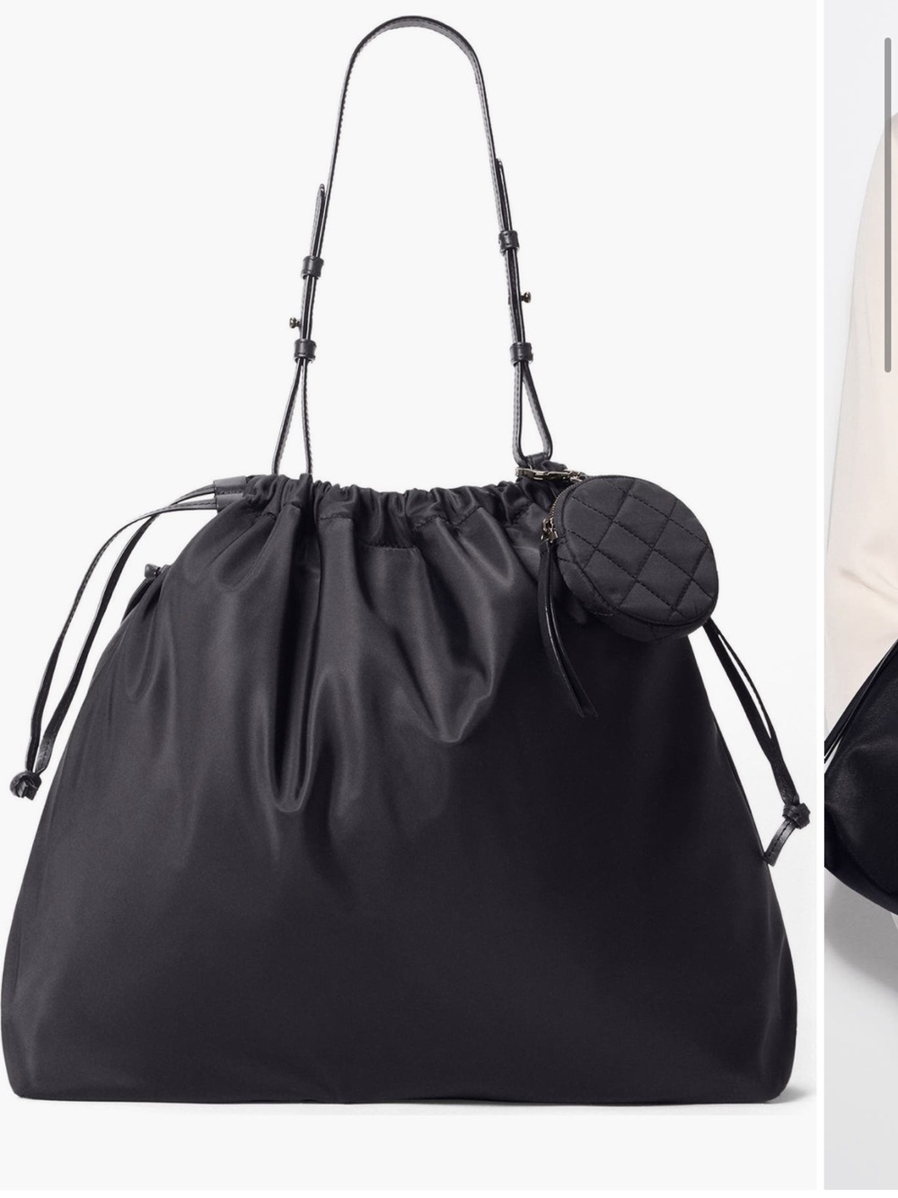 MZ Wallace Waverly Nylon Shoulder Bag Black NWOT